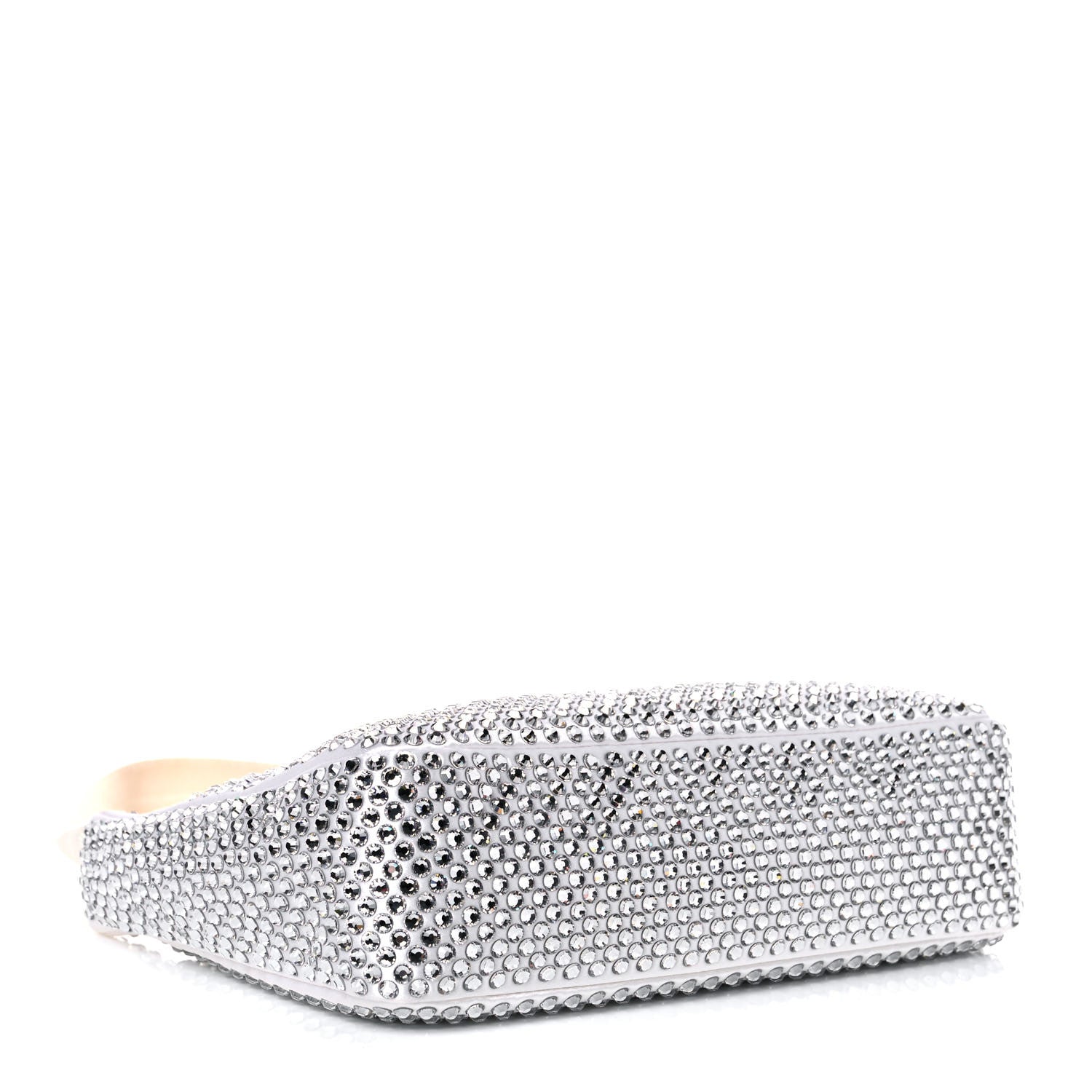 Prada Satin Crystal Mini Re-Edition 2000 Bag White 4 of 12