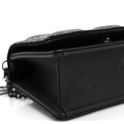Christian Dior Ultra Matte Calfskin Cannage Nano Lady Dior Pouch Black 7 of 8