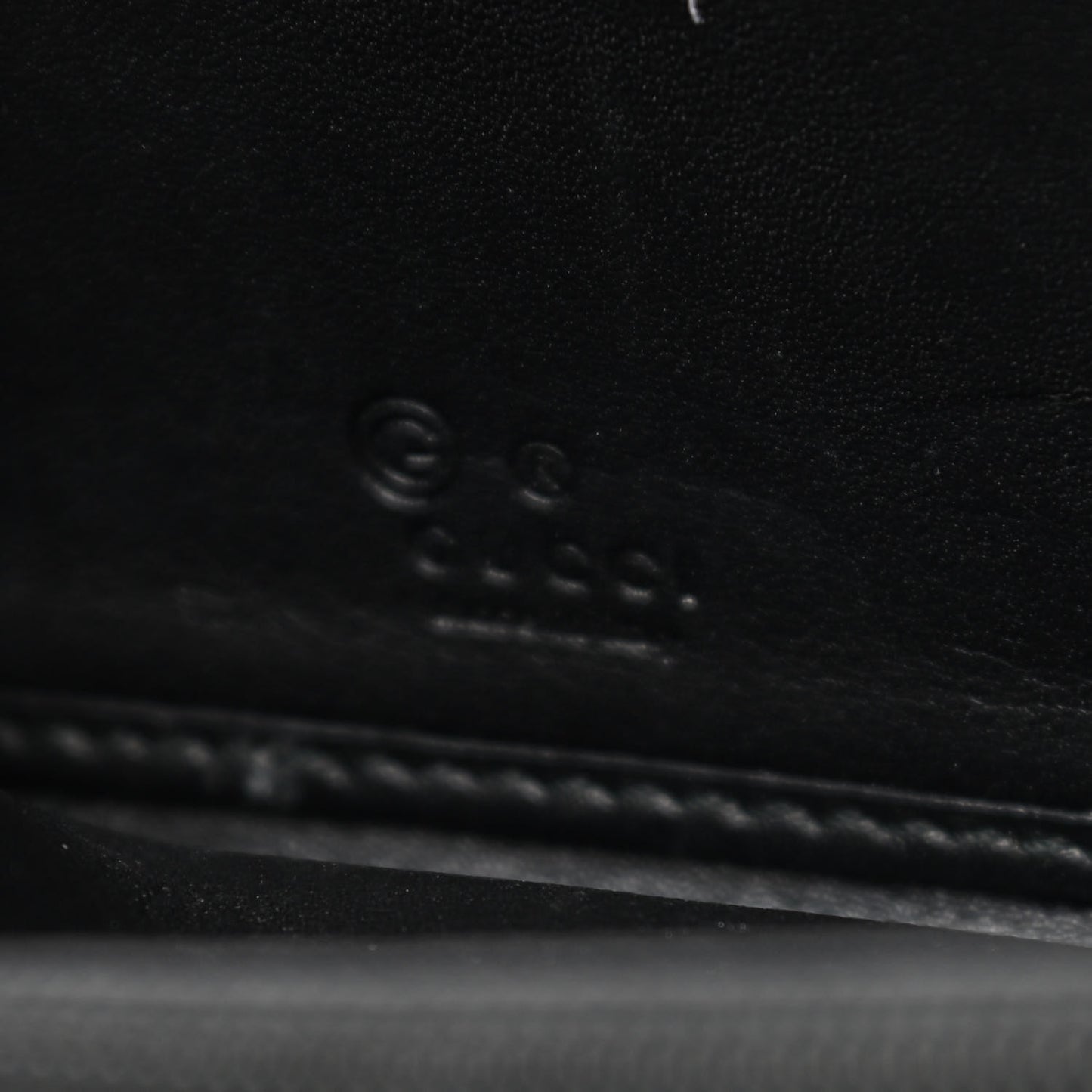 Microguccissima Zip Around Wallet Black