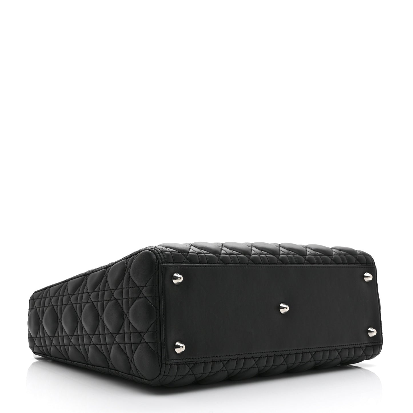 Lambskin Cannage Large Lady Dior Black