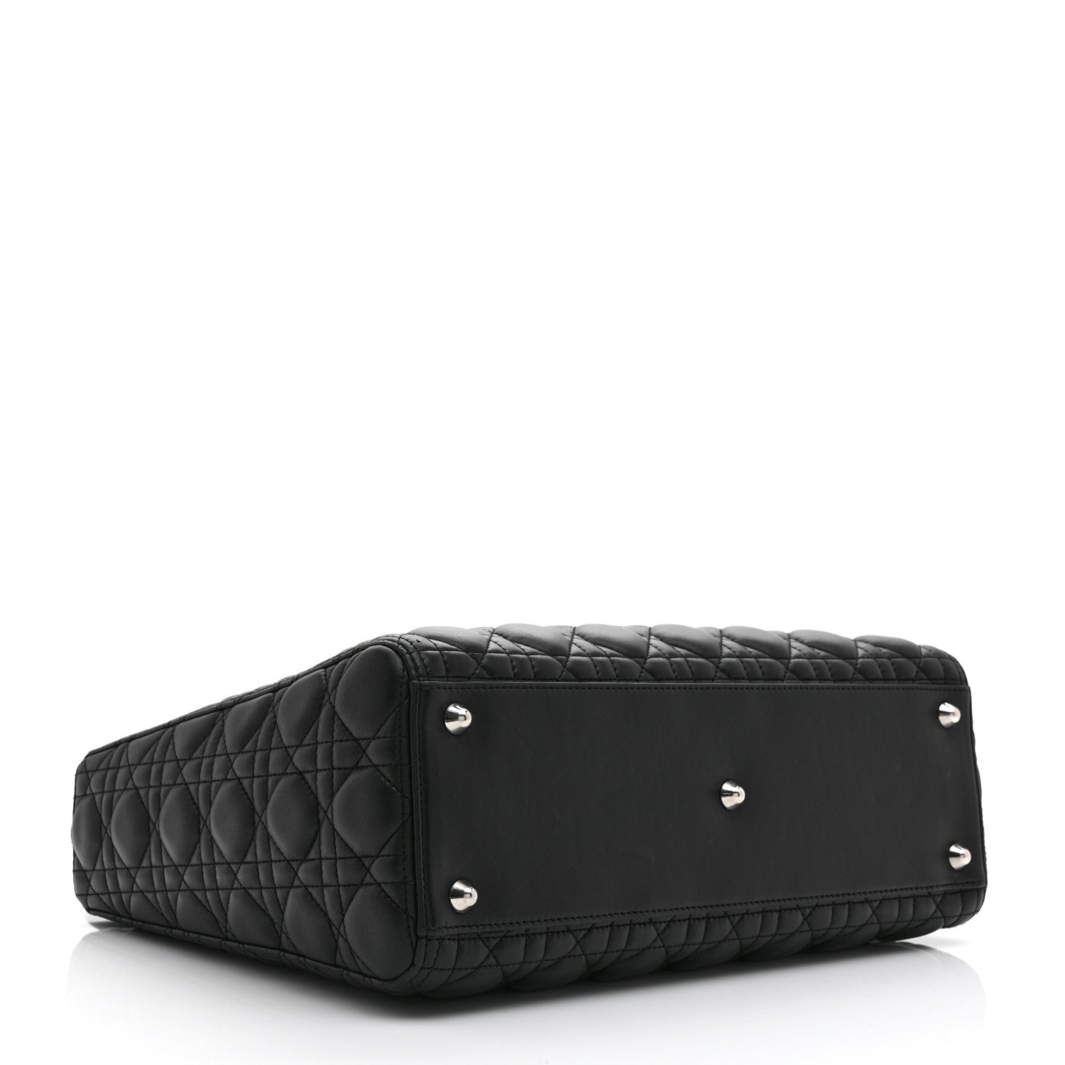 Christian Dior Lambskin Cannage Large Lady Dior Black 4 of 10