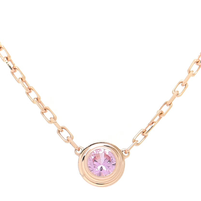 Cartier 18K Pink Gold Pink Sapphire D'Amour Pendant Necklace 4 of 5