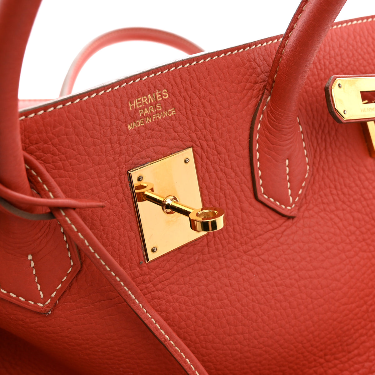 Taurillon Clemence Birkin 35 Sanguine