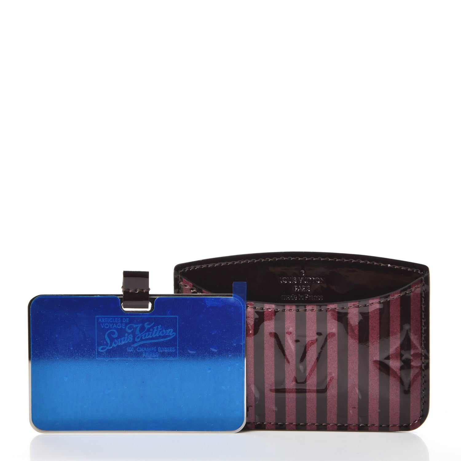 Louis Vuitton Vernis Rayures Mirror Case Amarante 6 of 10