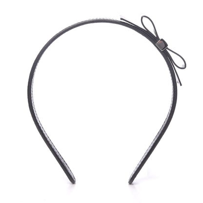 Gucci Patent Guccissima Childrens Interlocking G Bow Headband Black 3 of 5