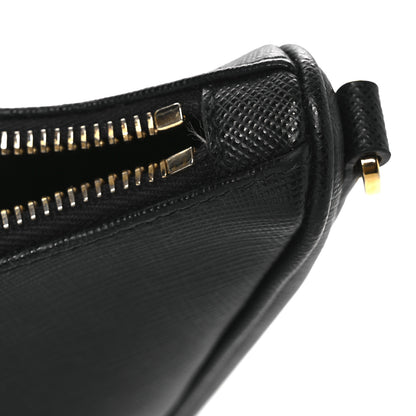 Prada Saffiano Lux Re-Edition 2005 Shoulder Bag Black 12 of 15