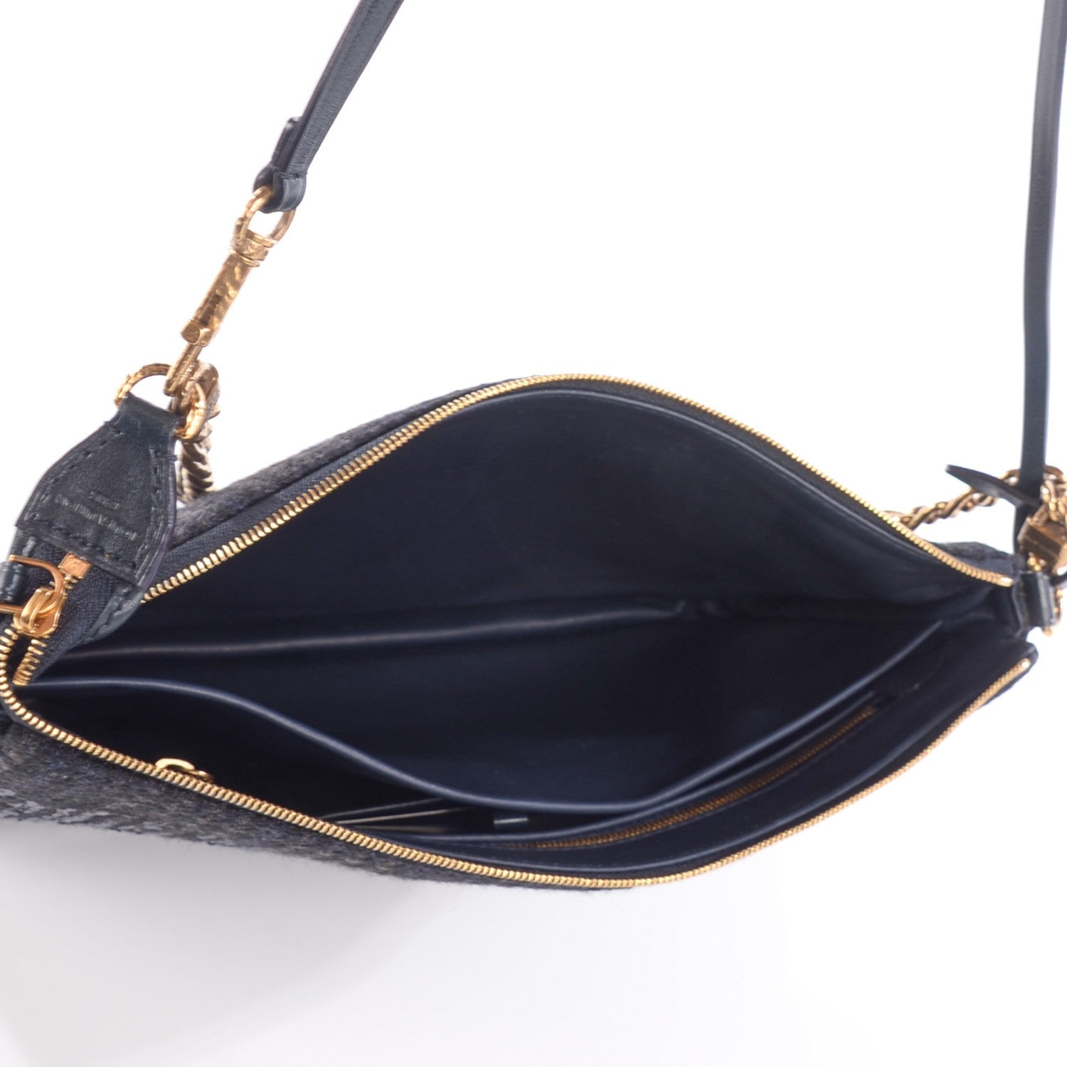 Louis Vuitton Sequin Reverie Pochette Accessories MM Blue 5 of 8