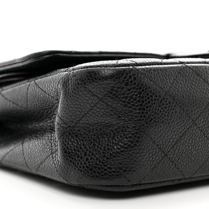 Chanel Caviar Quilted Medium Double Flap Black 10 of 13