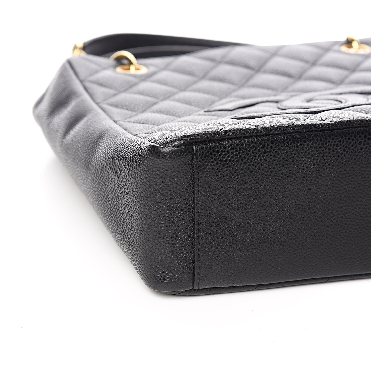 Chanel Caviar Quilted Petit Shopping Tote PST Black 8 of 11