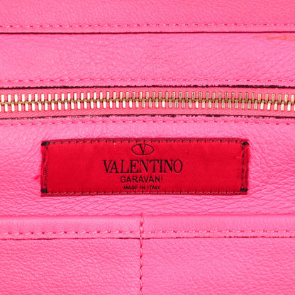 Valentino Garavani Vitello Medium Rockstud Tote Fuxia Fluo 6 of 12