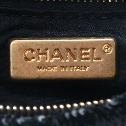 Chanel Sequin Do Not Disturb Minaudiere Clutch Black Gold 6 of 10
