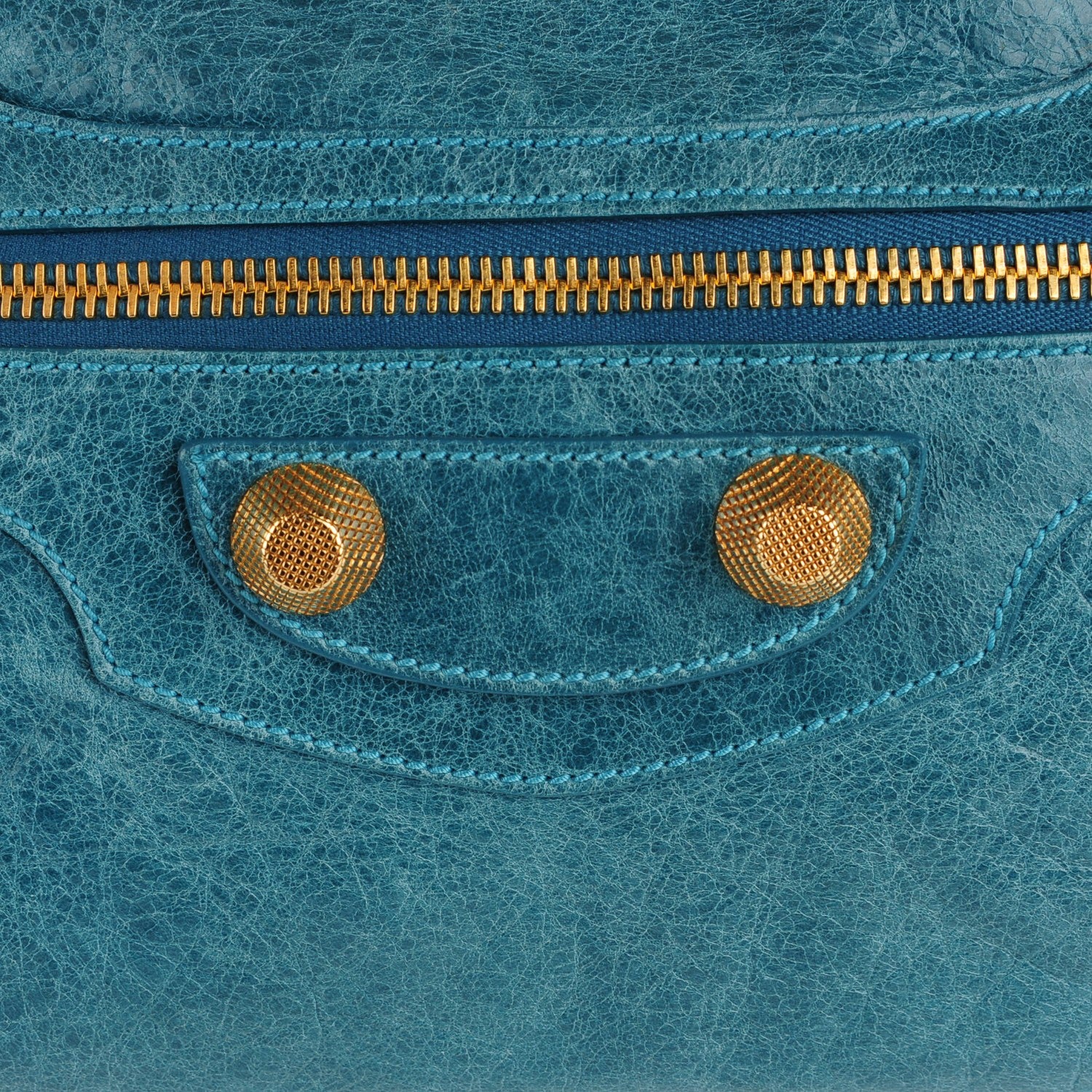 Balenciaga Agneau Giant 21 Gold Hardware City Turquoise 12 of 15