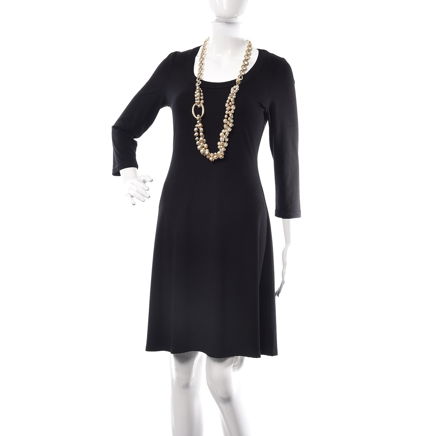 Pearl Mise en Dior Multi Strand Necklace Gold