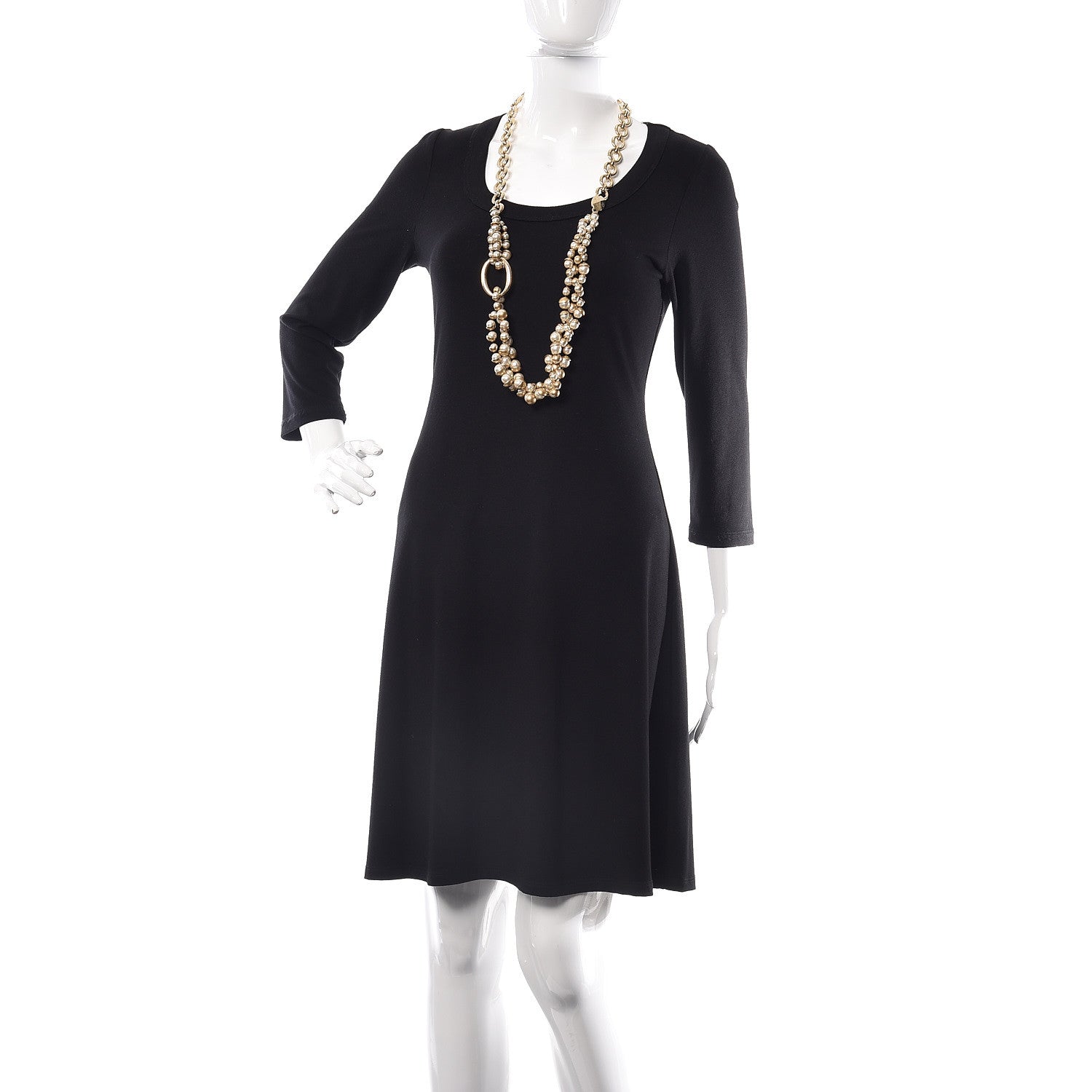 Christian Dior Pearl Mise en Dior Multi Strand Necklace Gold 2 of 7