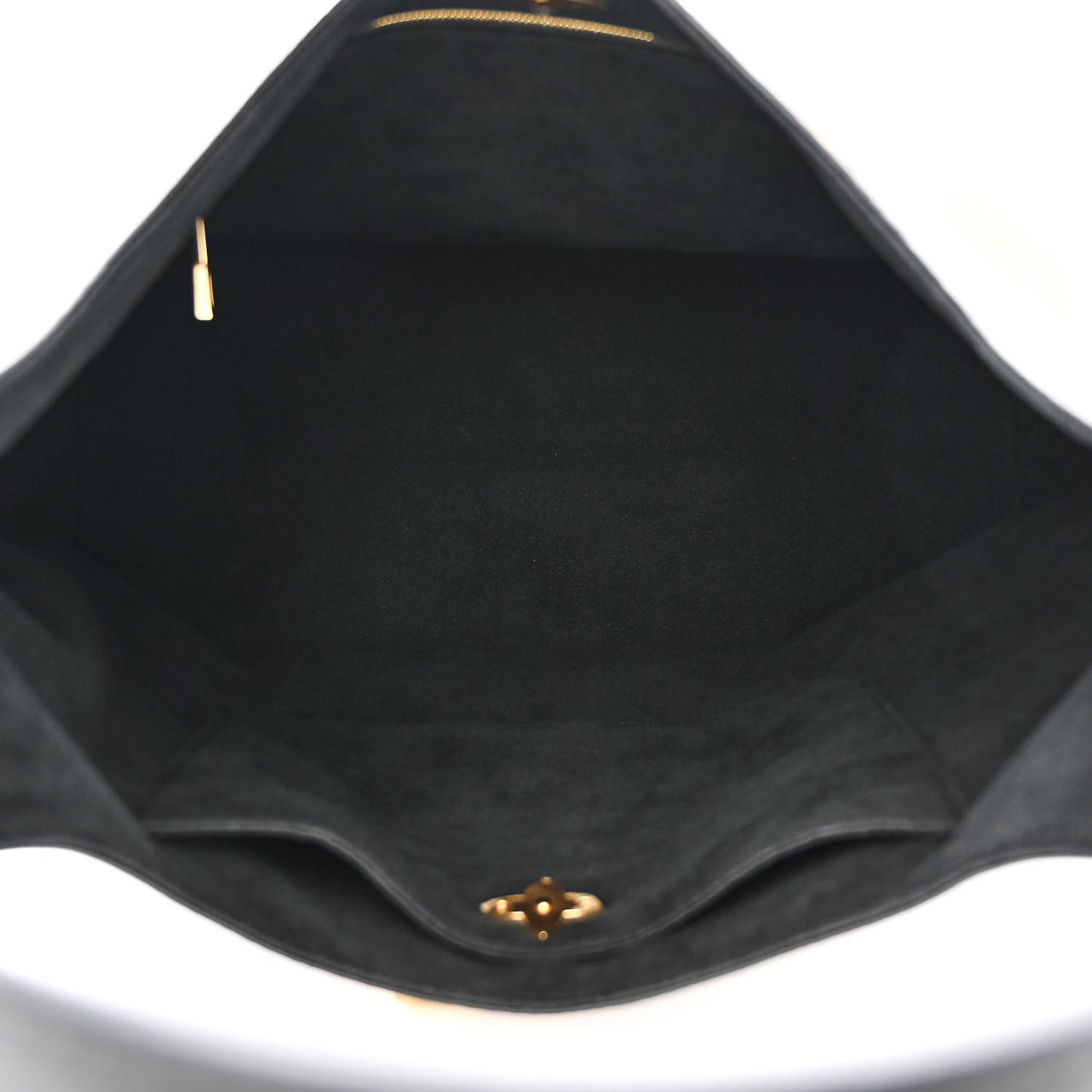 Monogram Flower Hobo Black