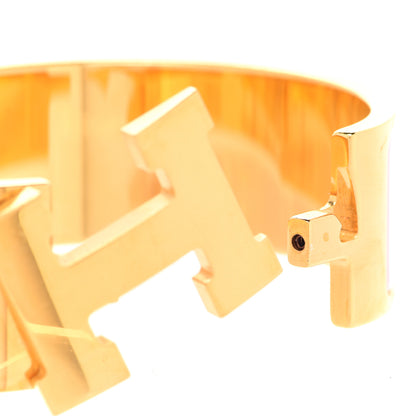 Hermes Enamel Wide Clic Clac H Bracelet PM Rose Dragee 5 of 7