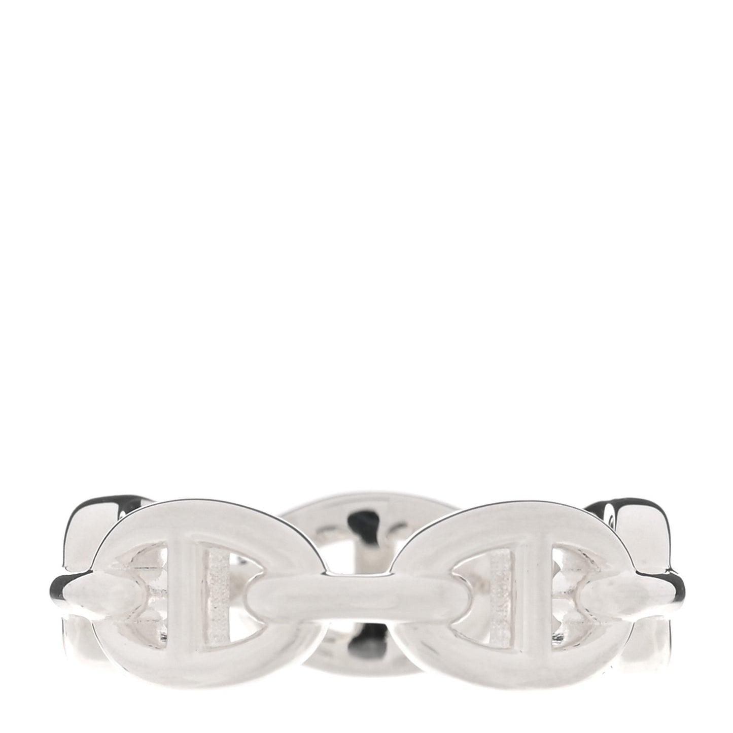 Sterling Silver PM Chaine d'Ancre Enchainee Band Ring 56 7.5
