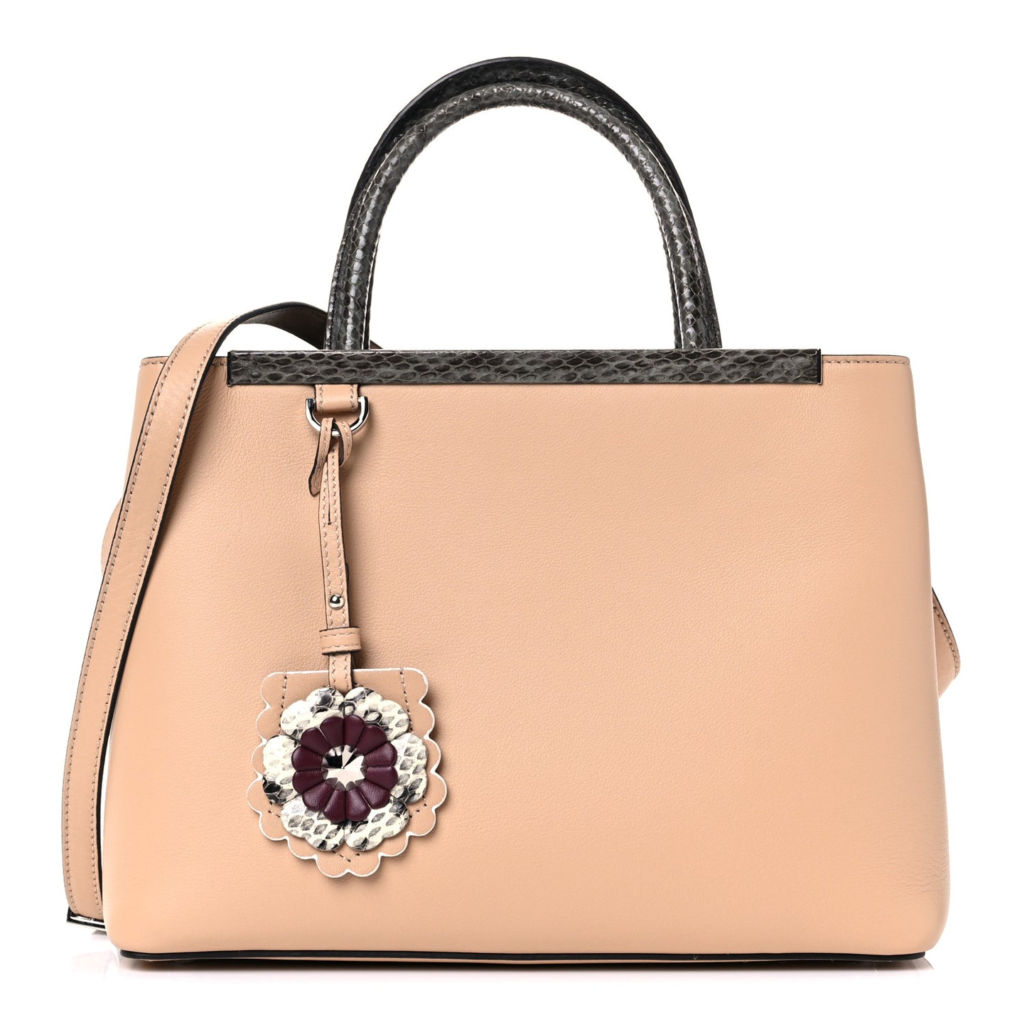 Vitello Dolce Elaphe Petite 2Jours Tote Beige