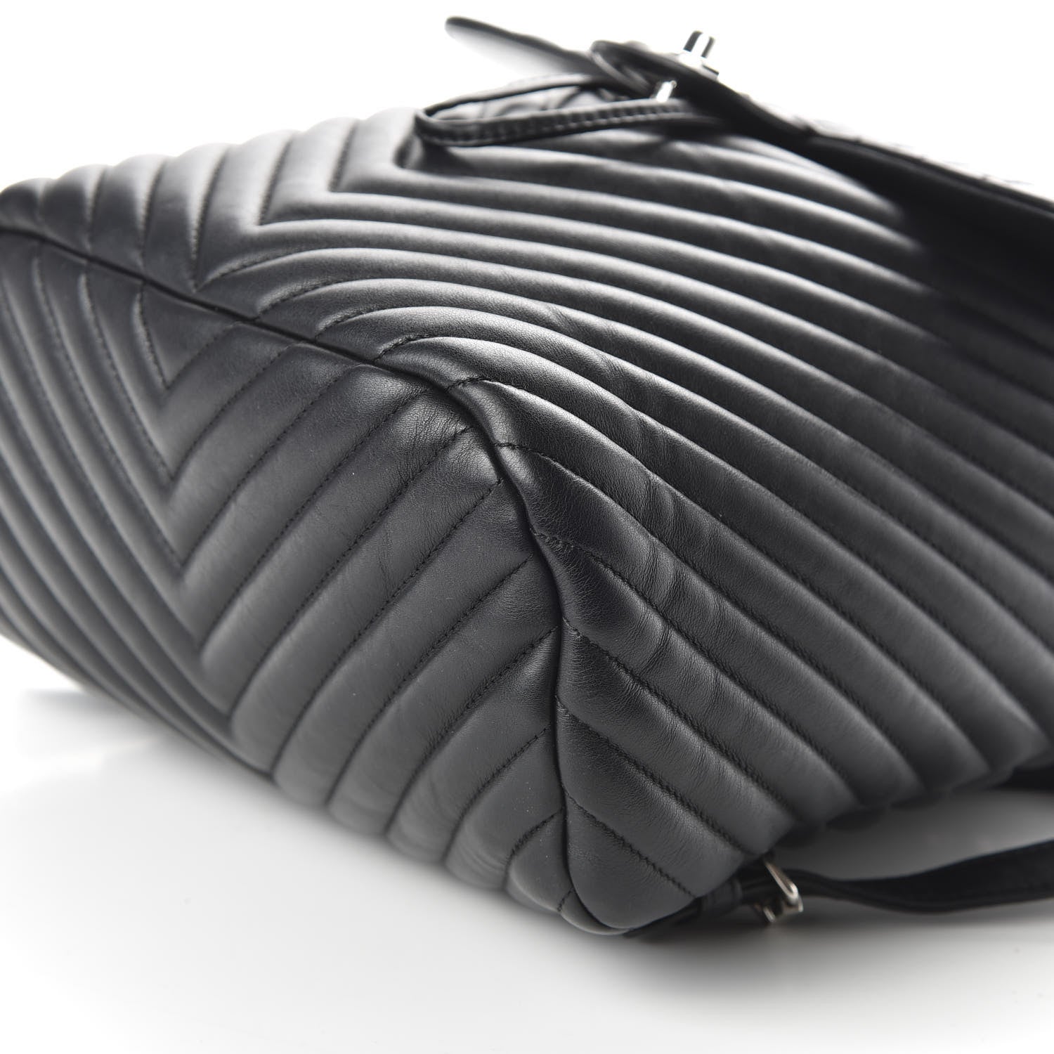 Chanel Calfskin Chevron Quilted Large Urban Spirit Backpack Black 6 of 8