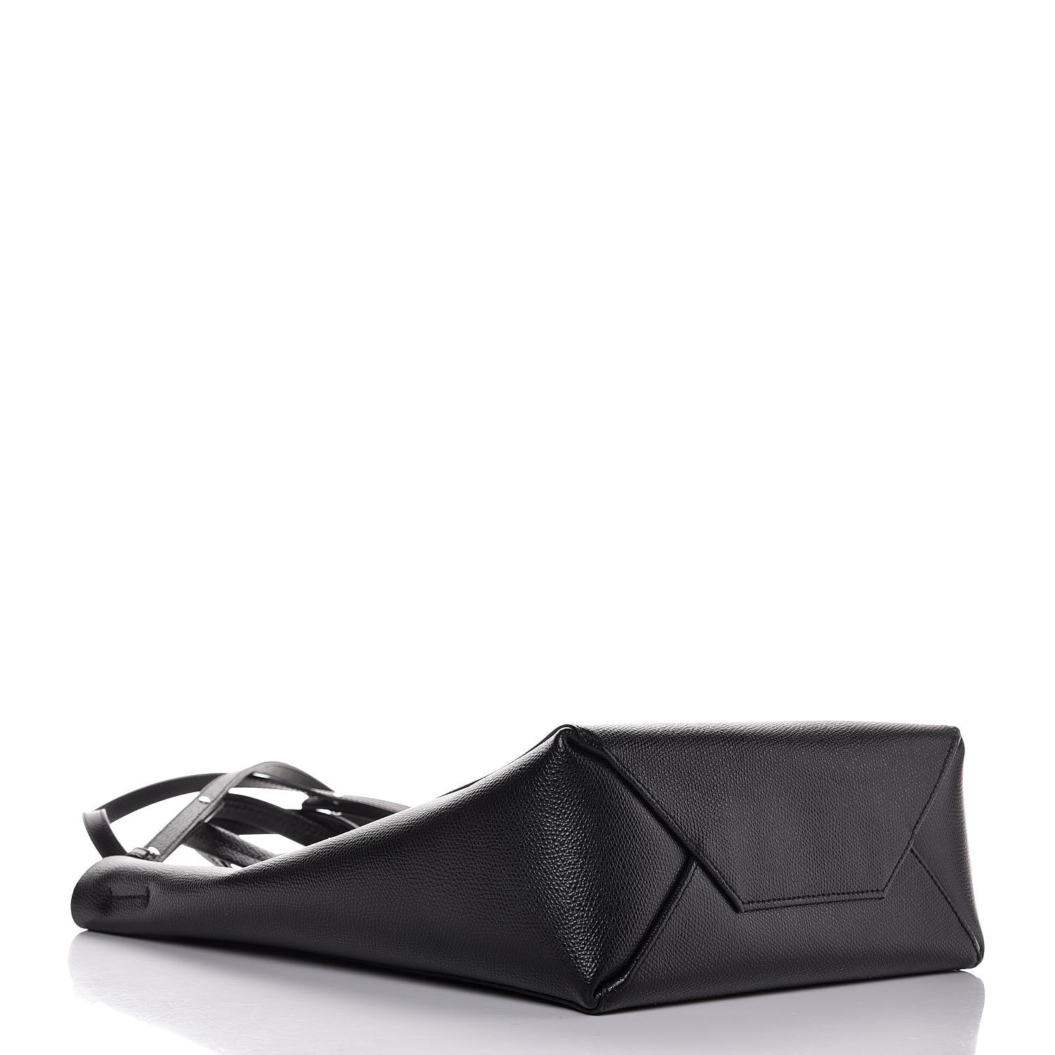 Celine Grained Calfskin Small Vertical Cabas Black 5 of 11