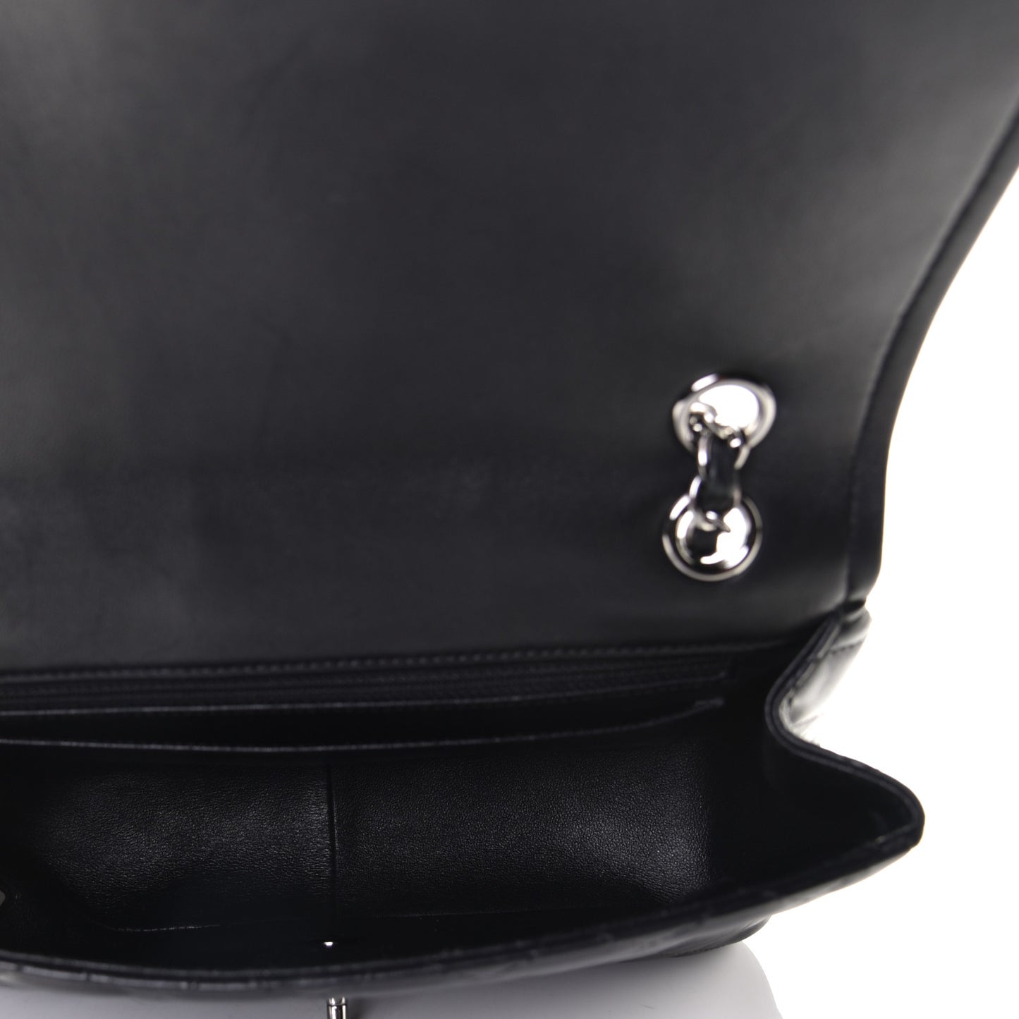 Lambskin Quilted Elementary Chic Flap Black