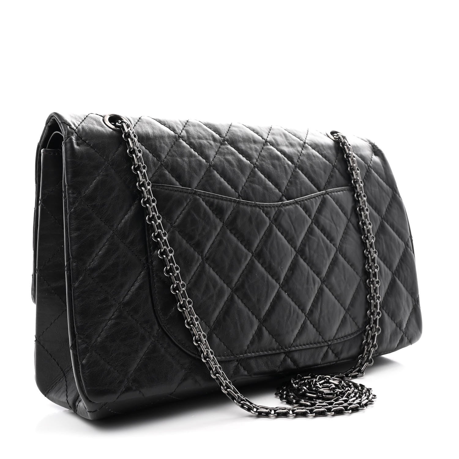 Chanel Aged Calfskin Quilted 2.55 Reissue 227 Flap Black 3 of 10