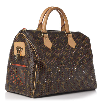 Louis Vuitton Monogram Perforated Speedy 30 Orange 3 of 10