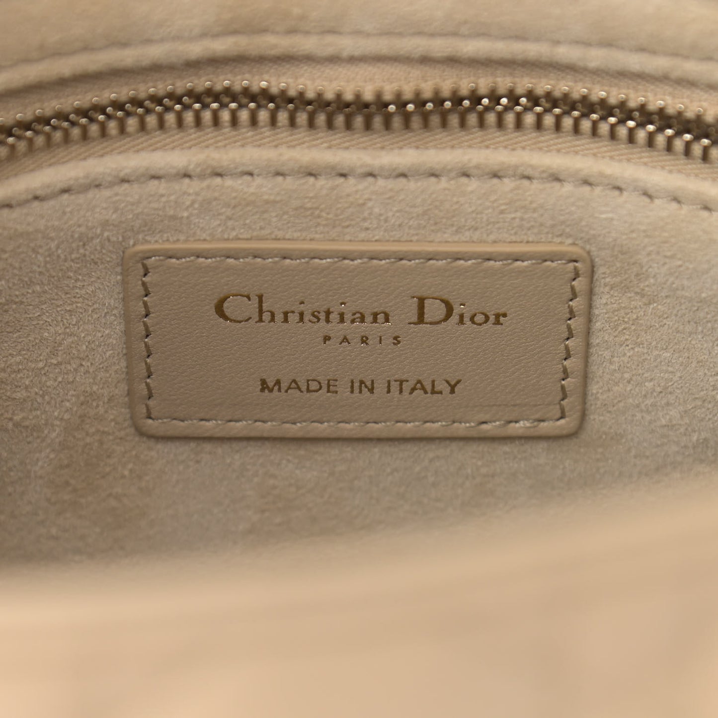 Calfskin Cannage Small My ABCDior Lady Dior Beige