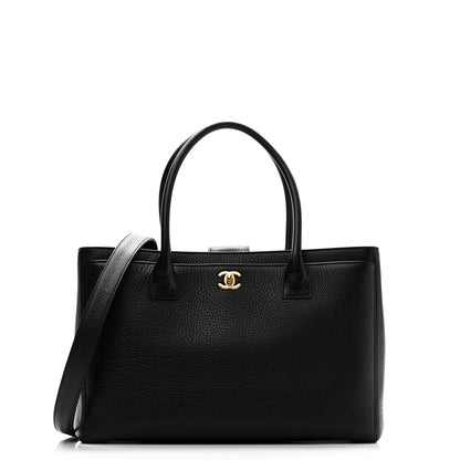 Chanel Calfskin Cerf Executive Shopper Tote Black 8 of 10
