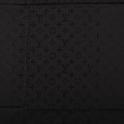 Louis Vuitton Silk Wool Monogram Shawl Black 1 of 5