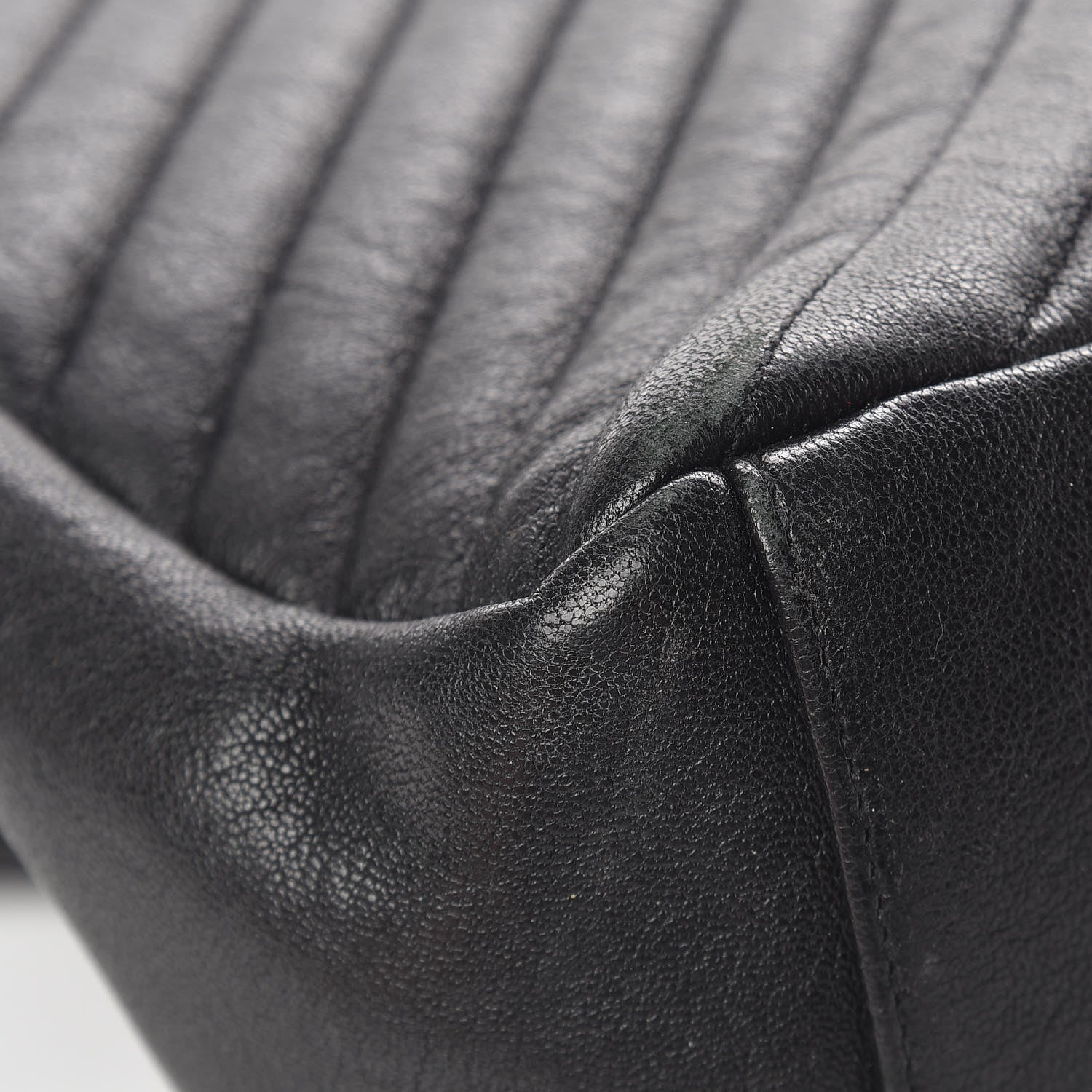 Saint Laurent Sheepskin Matelasse Chevron Monogram Large College Satchel Black 12 of 15