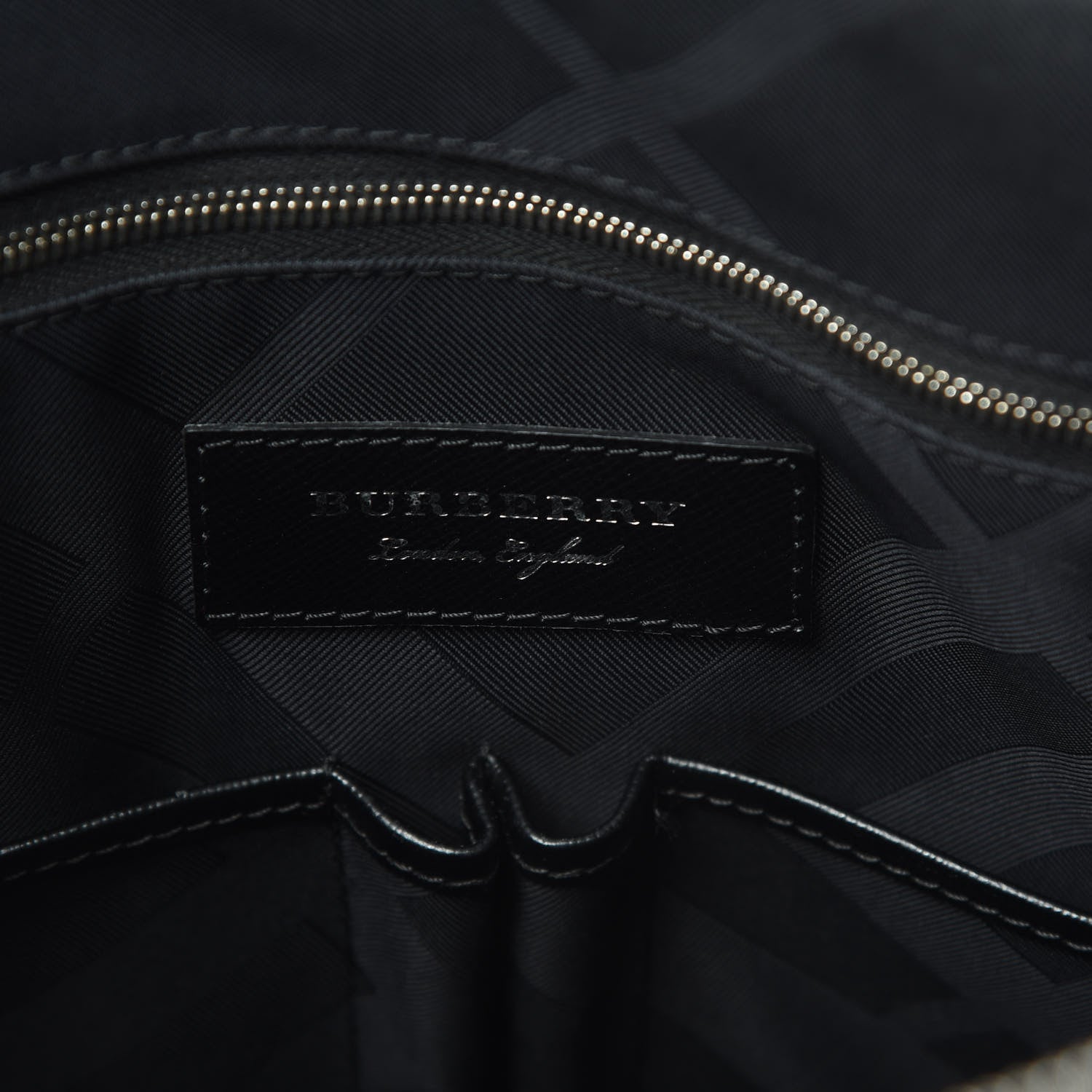 Burberry Textured Calfskin Barrow Briefcase Black 6 of 15