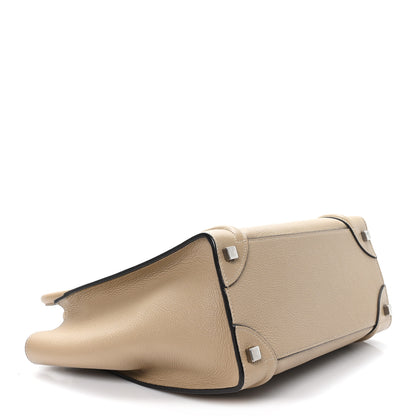 Celine Drummed Calfskin Micro Luggage Dune 4 of 10