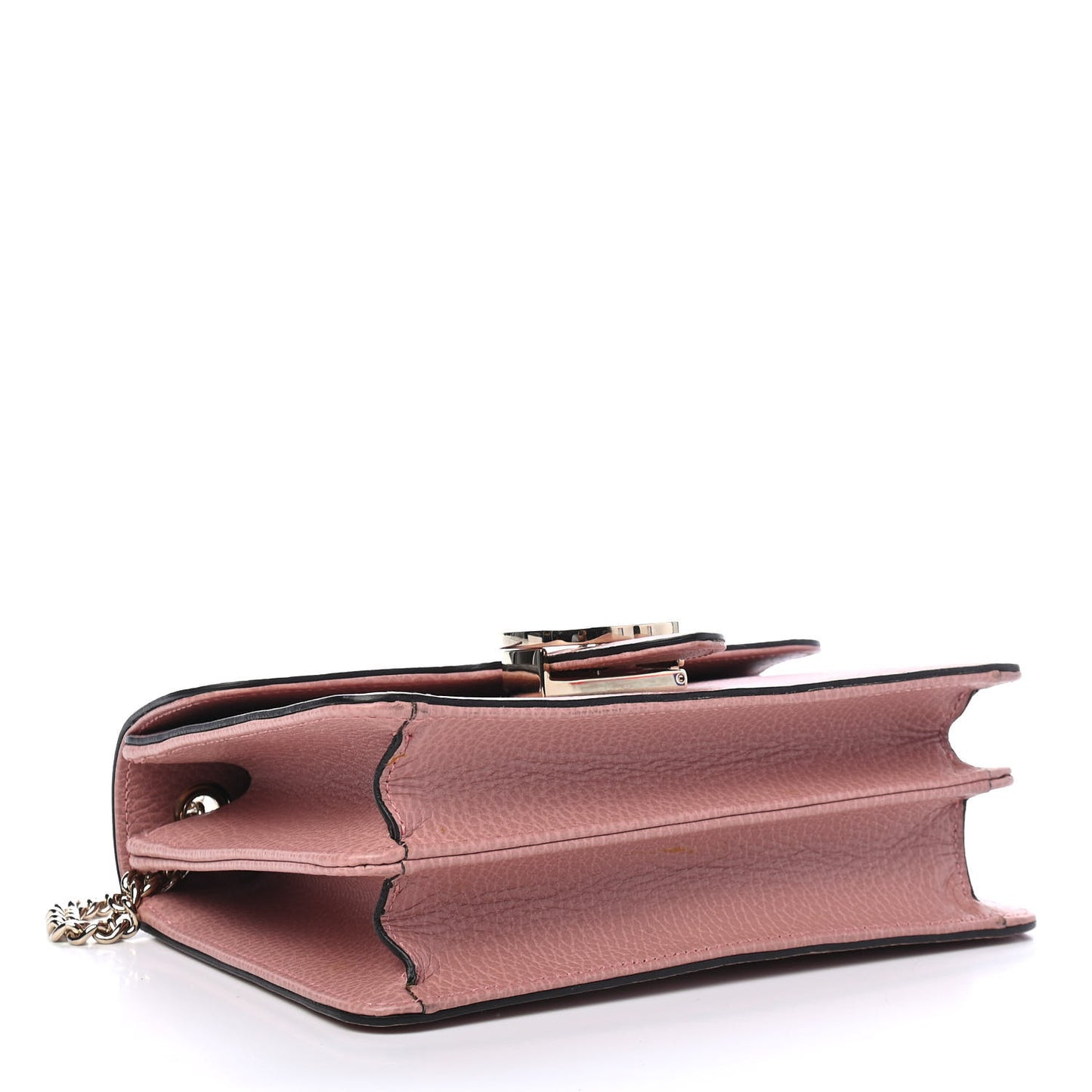 Dollar Calfskin Small Interlocking G Shoulder Bag Soft Pink