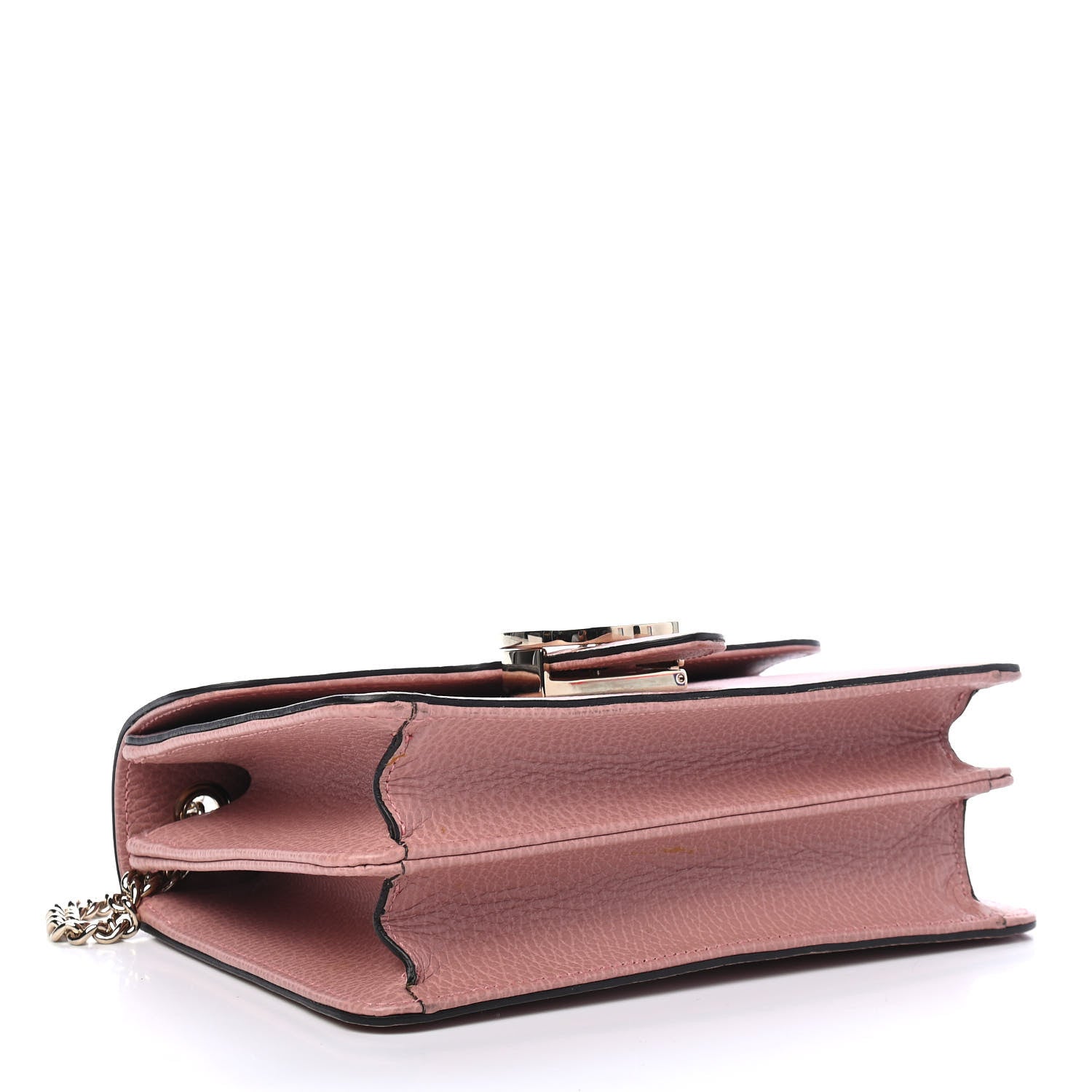 Gucci Dollar Calfskin Small Interlocking G Shoulder Bag Soft Pink 4 of 11