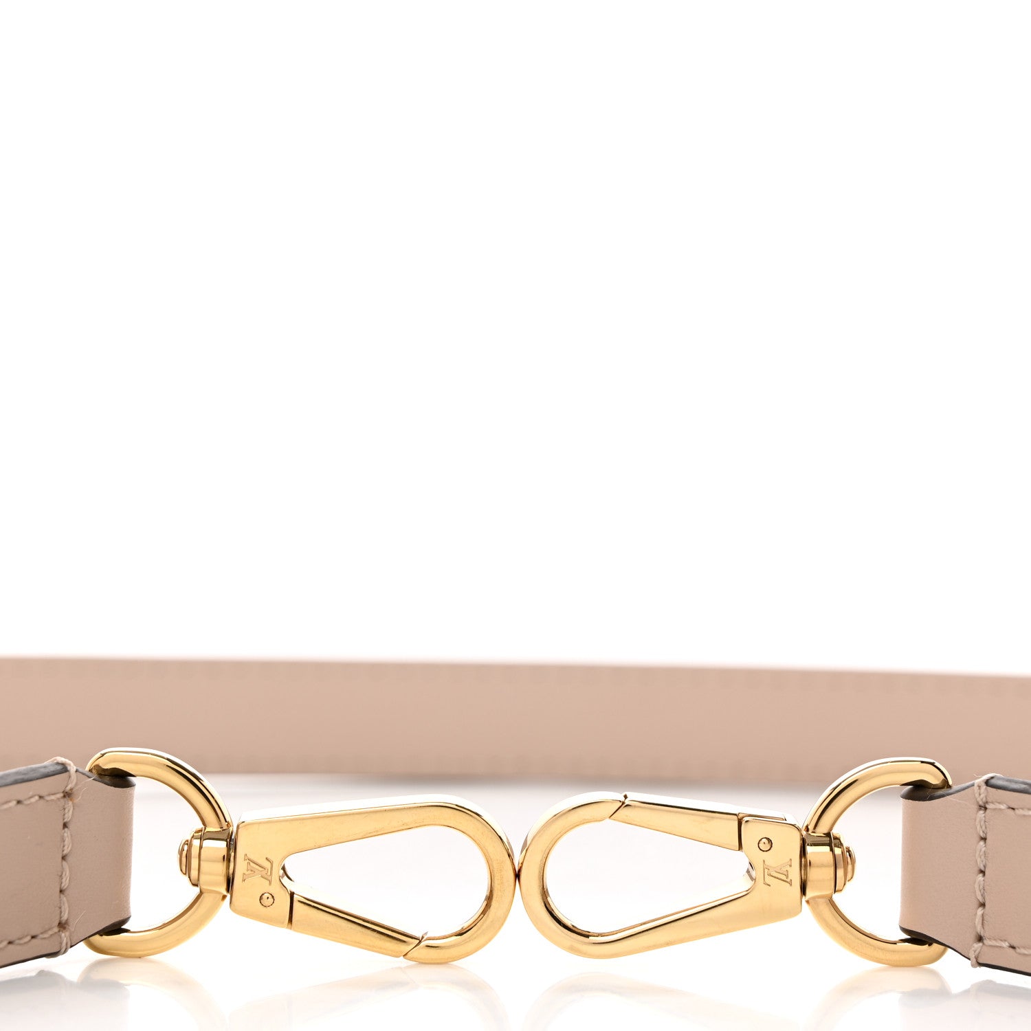 Louis Vuitton Calfskin On My Side Adjustable Shoulder Strap Greige 4 of 4