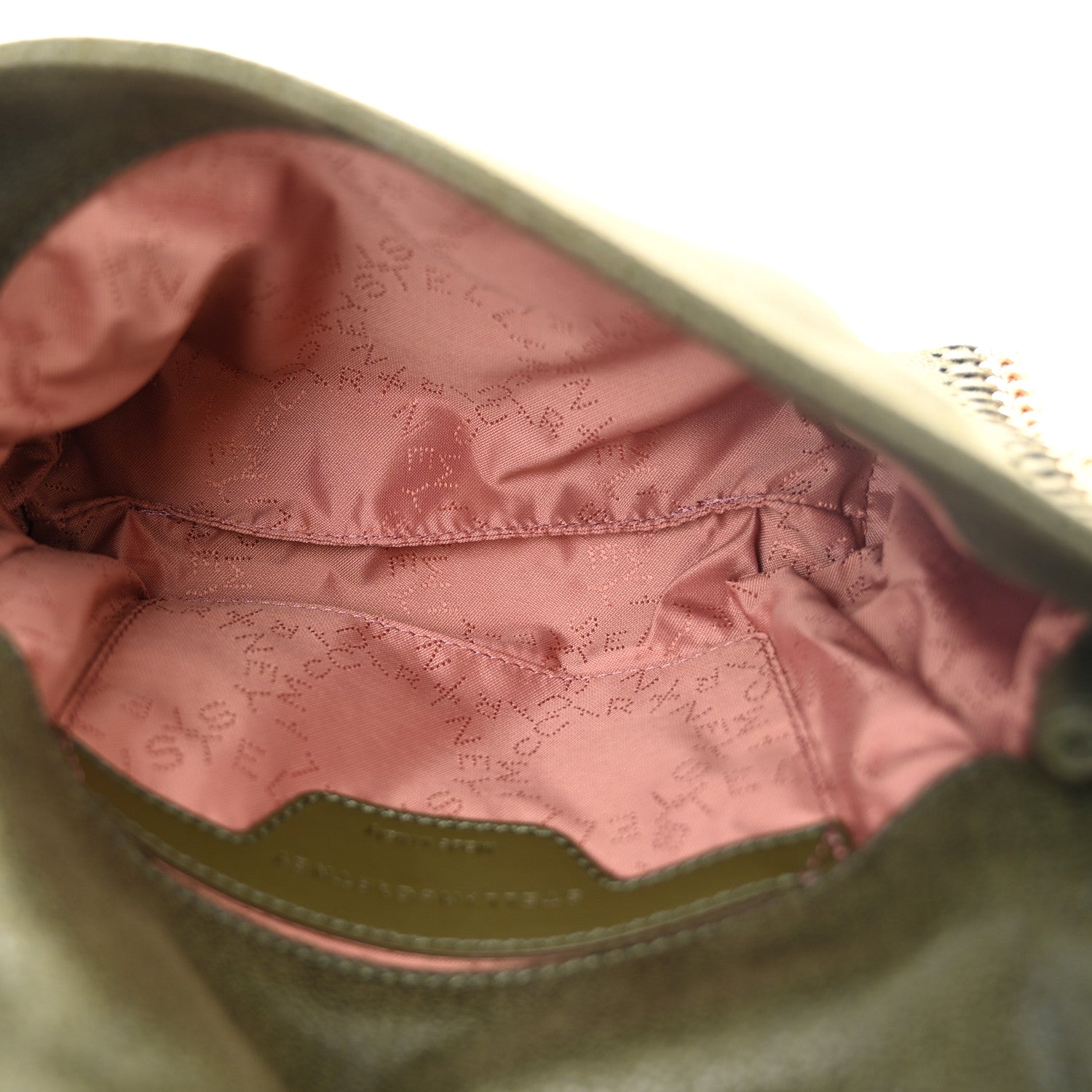 Stella McCartney Shaggy Deer Mini Falabella Shoulder Bag Stone Green 5 of 10