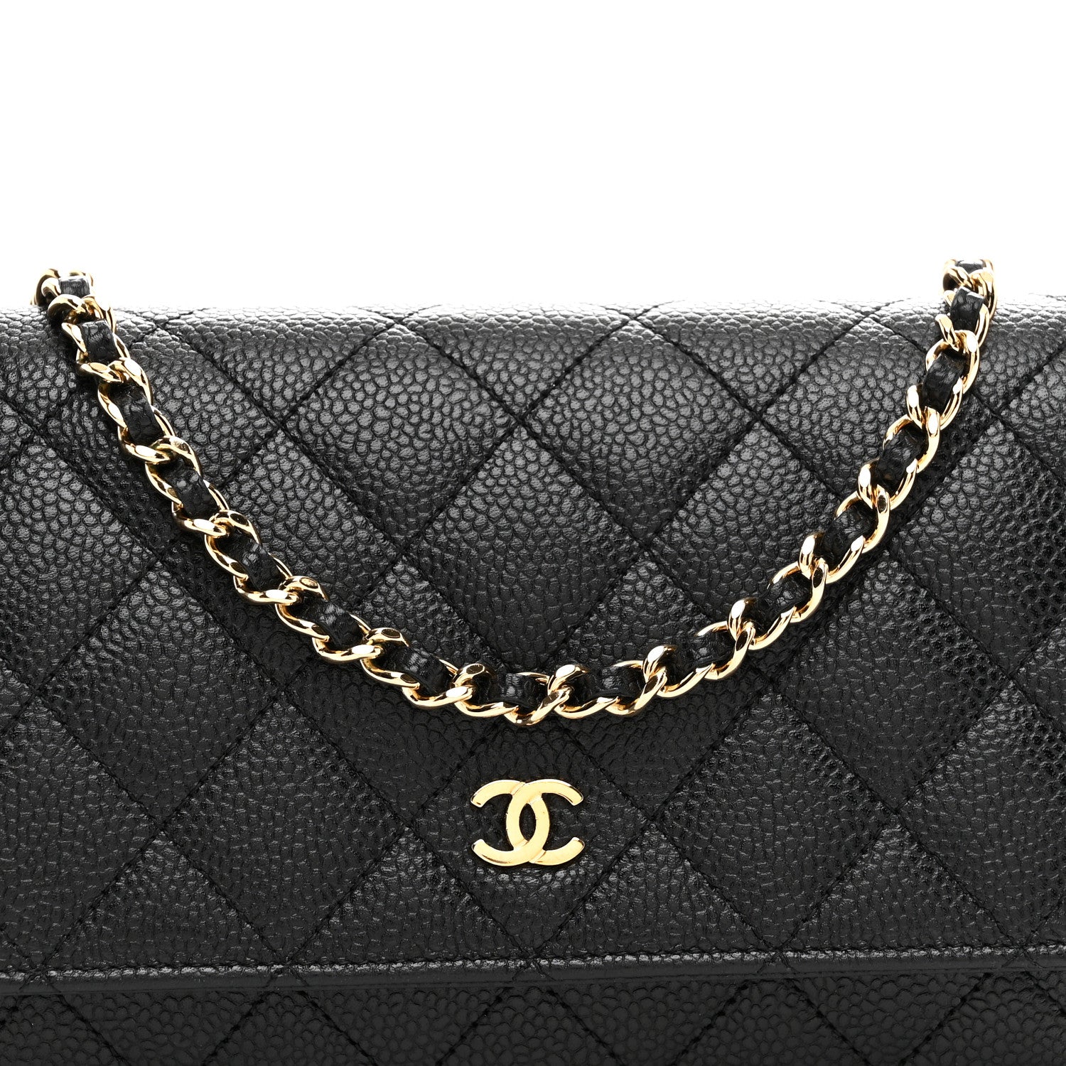 Chanel Caviar Quilted Wallet on Chain WOC Black 9 of 12