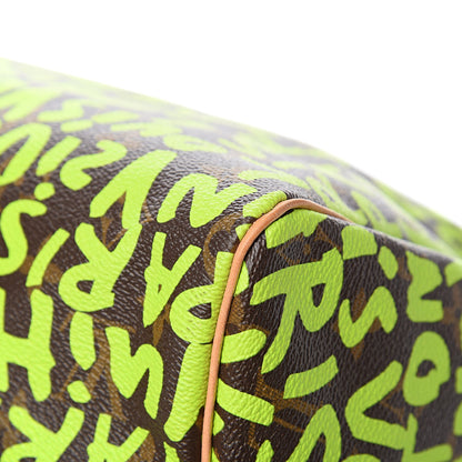 Louis Vuitton Monogram Graffiti Speedy 30 Green 12 of 13