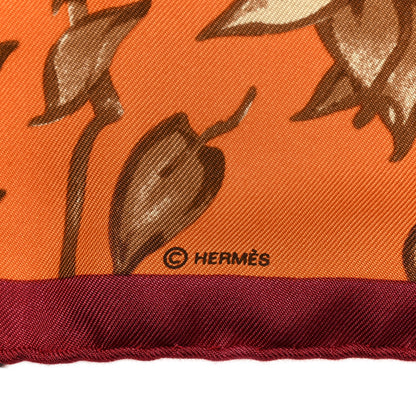Hermes Silk Les Tigreaux Pocket Square 2 of 4