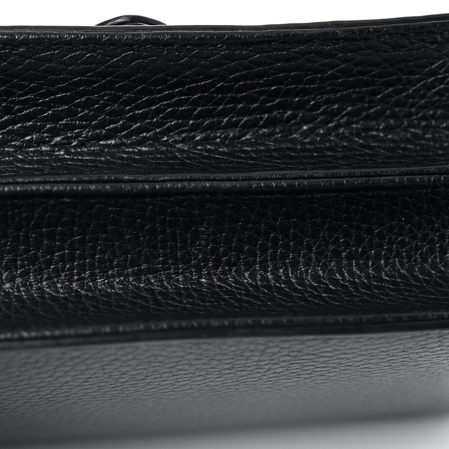 Dollar Calfskin Small Interlocking G Shoulder Bag Black