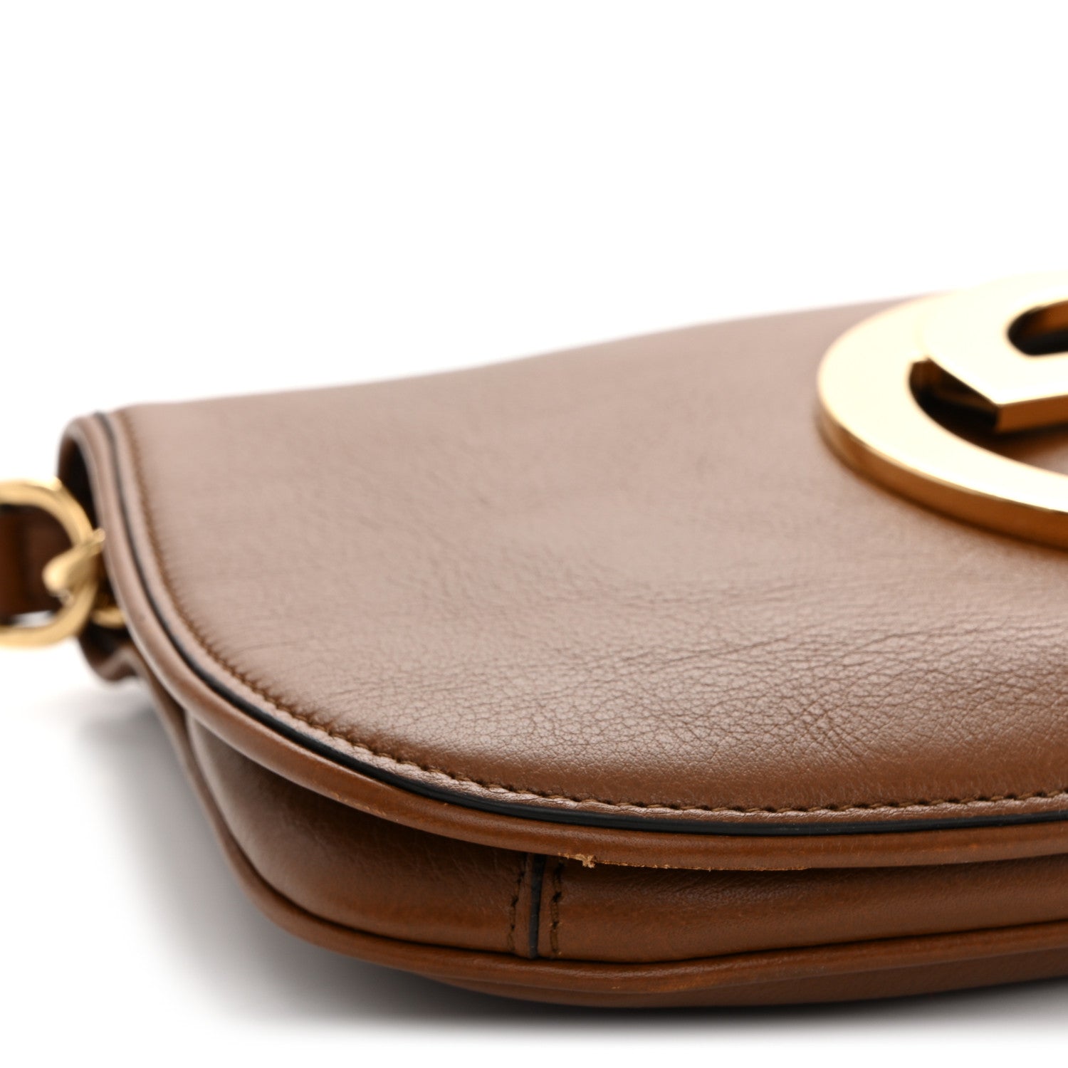 Gucci Roxy Calfskin Blondie Chain Shoulder Flap Bag Blondie Cognac 9 of 13