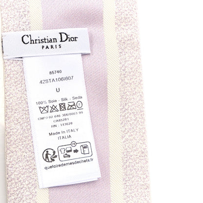 Christian Dior Silk Floral Mitzah Scarf  Light Purple Multicolor 3 of 4