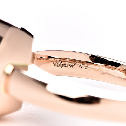 Chopard 18K Rose Gold Diamond Happy Diamond Round Ring 49 5 5 of 6