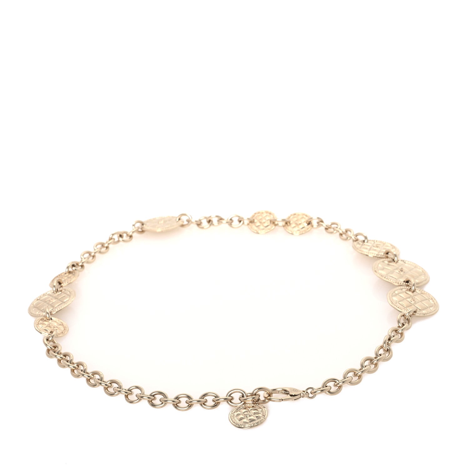 Chanel Chain Quilted CC Medallion Belt 80 Gold 2 of 4