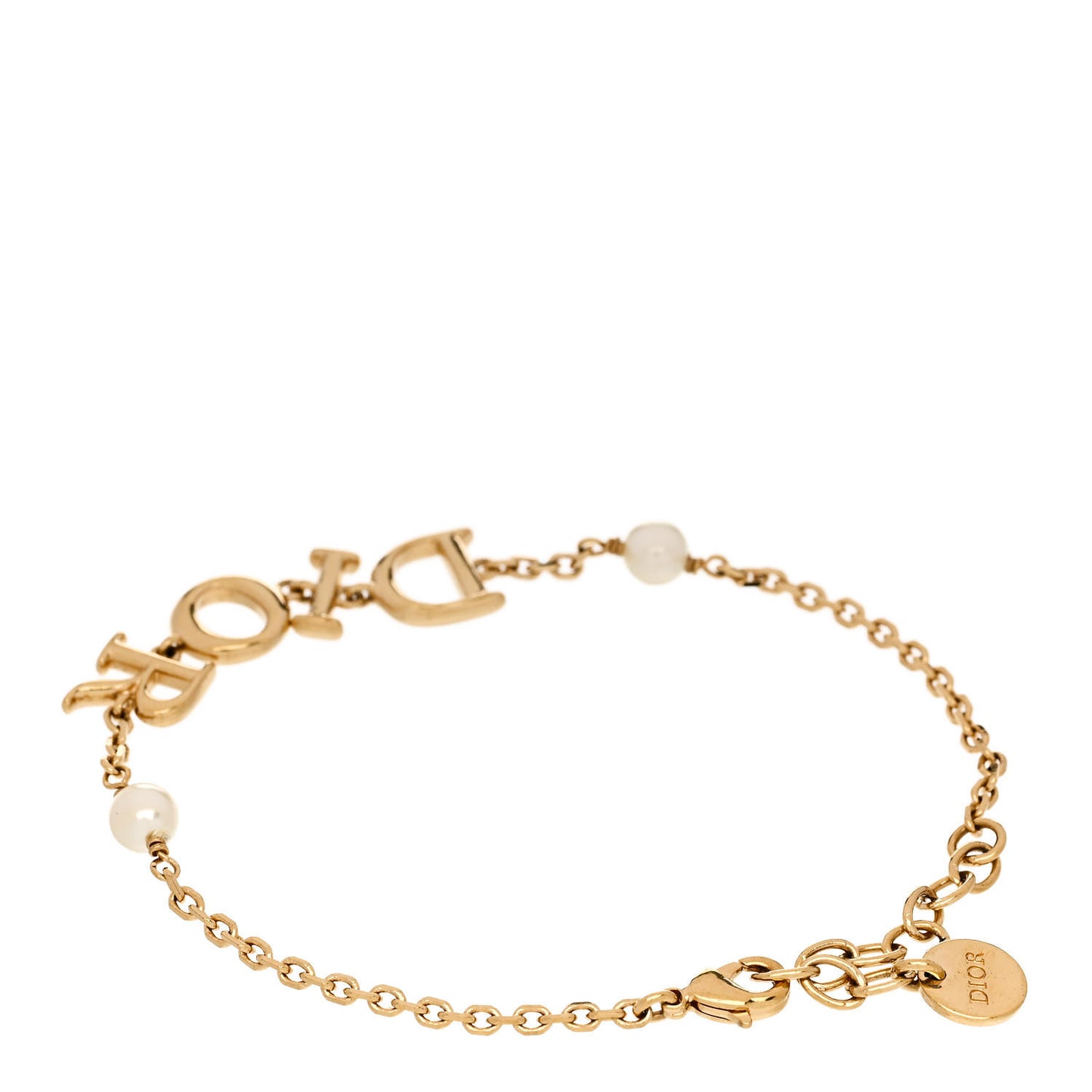 Metal Pearl Dio(r)evolution Bracelet Gold