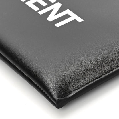Saint Laurent Calfskin Logo Zipped Tablet Pouch Black 9 of 9