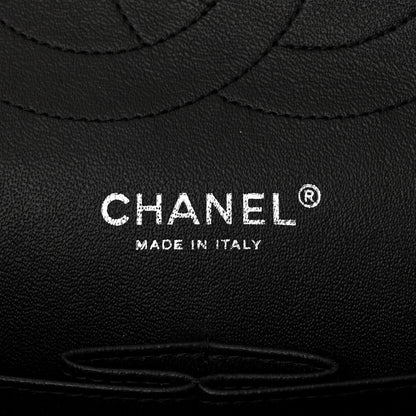 Chanel Lambskin Chevron Quilted Jumbo Double Flap So Black 6 of 10