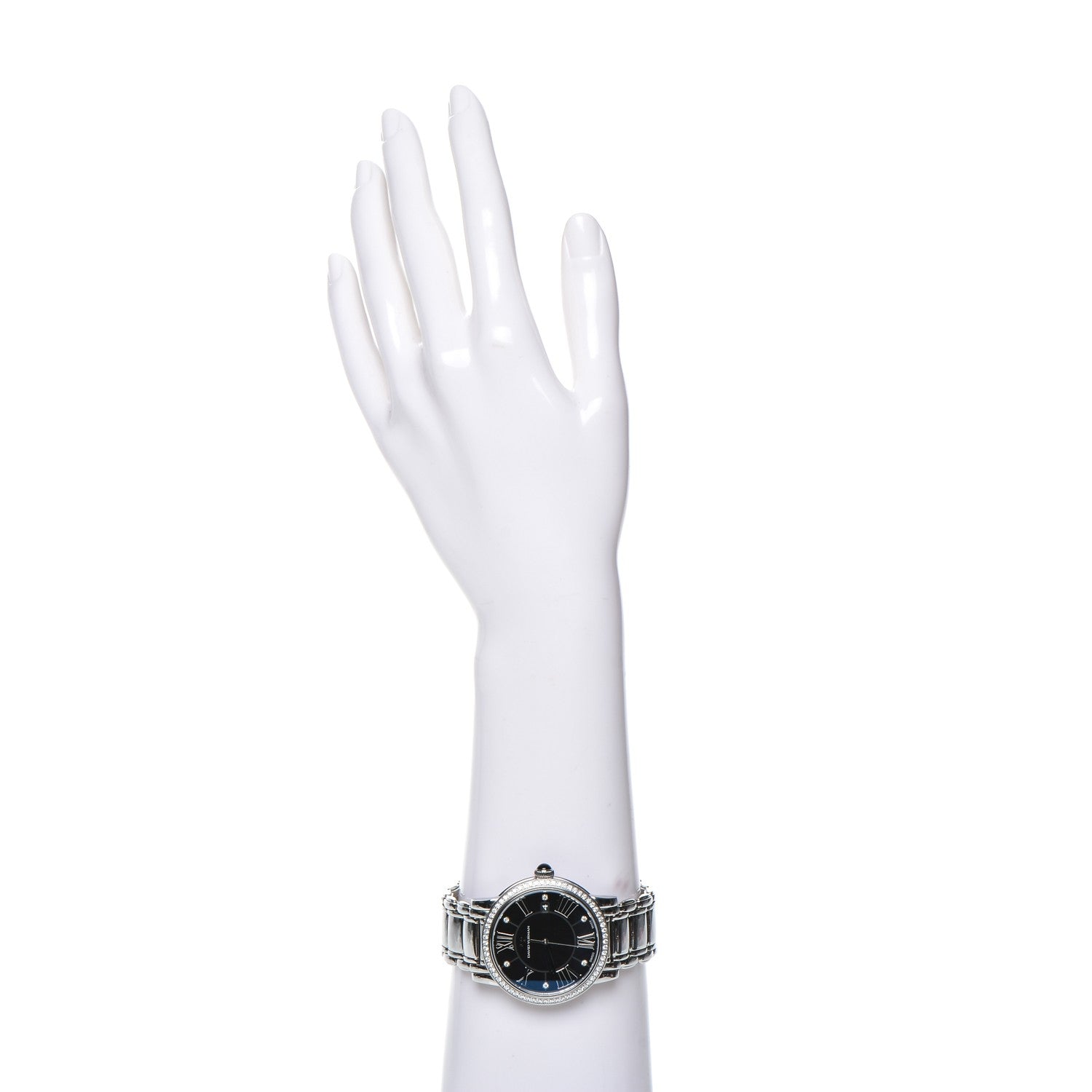 David Yurman Stainless Steel Diamond Bezel 38mm Classic Quartz Watch Black 2 of 8