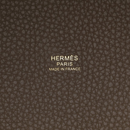 Hermes Taurillon Clemence Picotin Lock 22 MM Etoupe 6 of 10